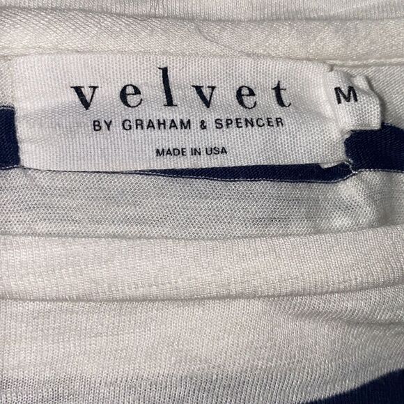 VELVET By Graham & Spencer Split Back LS Tee-M - Picture 5 of 7